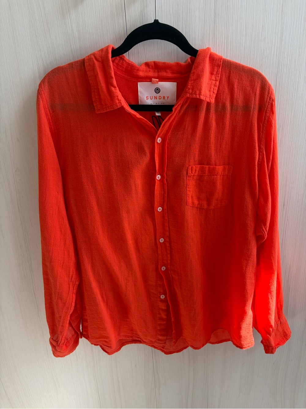 Sundry women’s button down cotton  shirt